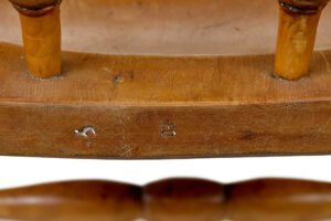 Pair of 19th Century Elm Elbow Chairs — thumbnail 2