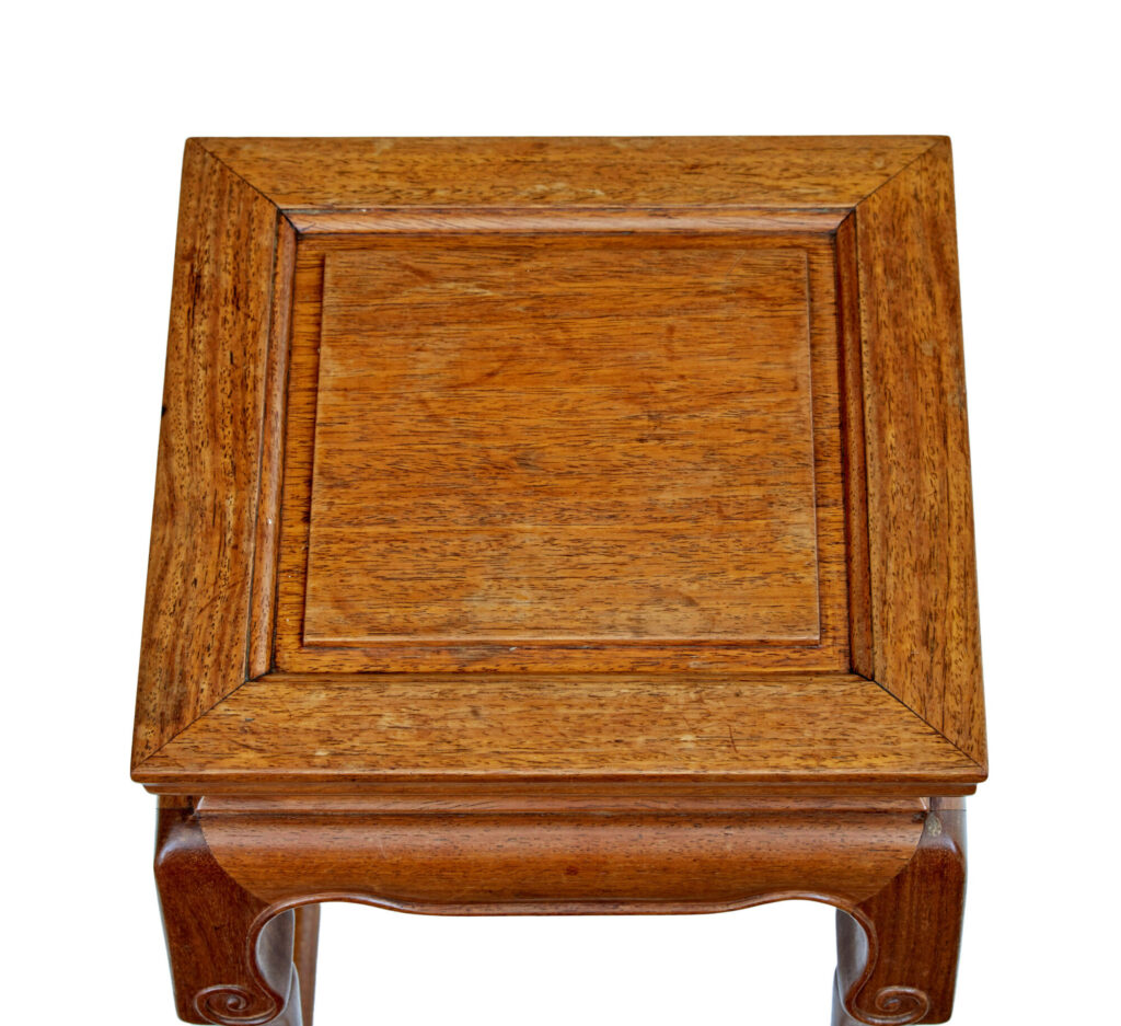 Nest of 4 Hardwood Chinese Tables by Mayfair and Company — image 3