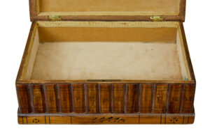 Decorative 19th Century Book Shaped Inlaid Olive Box — thumbnail 2