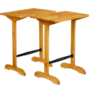 PAIR OF EARLY 20TH CENTURY SWEDISH BIRCH SIDE TABLES