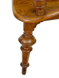 Late 19th Century Carved Oak Arts and Crafts Armchair — thumbnail 5