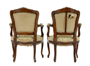 Pair of 19th Century French Tapestry and Walnut Armchairs — thumbnail 8