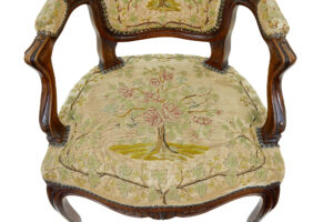 Pair of 19th Century French Tapestry and Walnut Armchairs — thumbnail 4