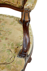 Pair of 19th Century French Tapestry and Walnut Armchairs — thumbnail 3