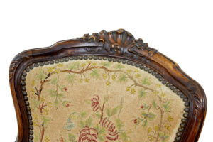 Pair of 19th Century French Tapestry and Walnut Armchairs — thumbnail 2