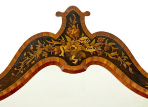 High Victorian Inlaid Burr Walnut Credenza with Mirror — thumbnail 4