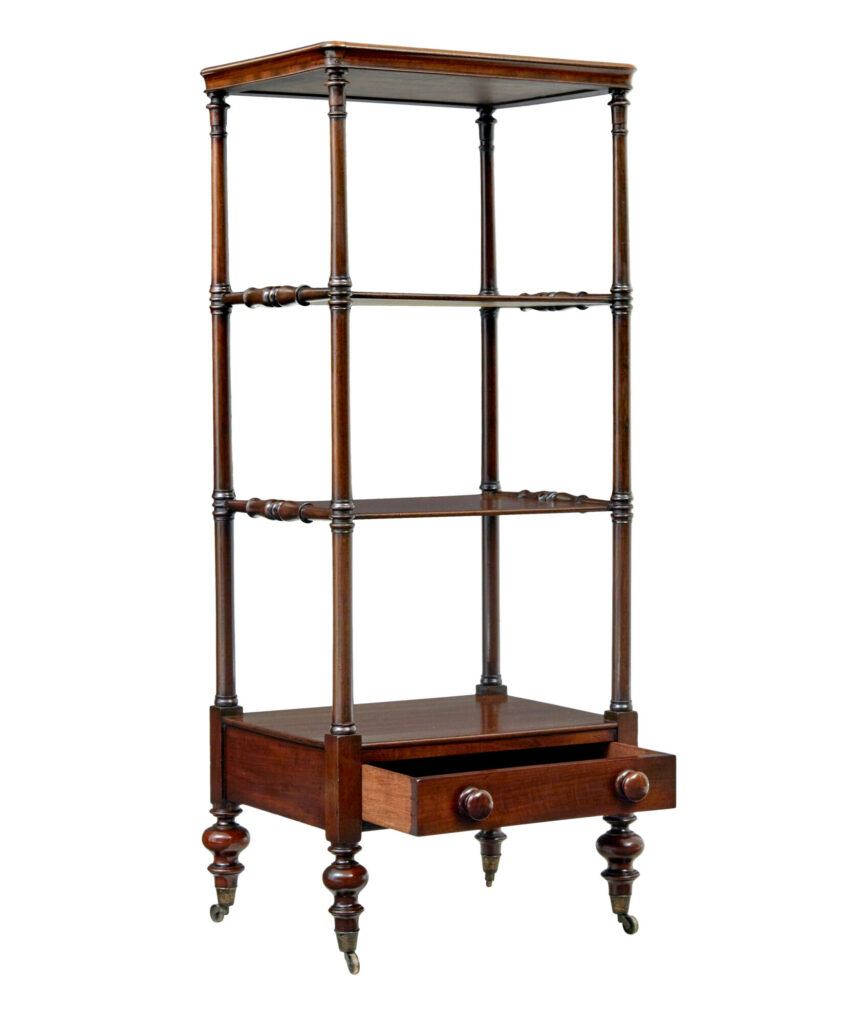 Mid 19th Century 4 Tier Mahogany What Not — image 8