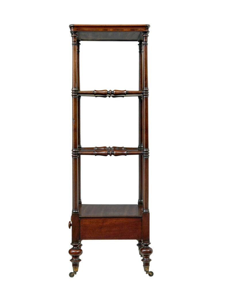 Mid 19th Century 4 Tier Mahogany What Not — image 6