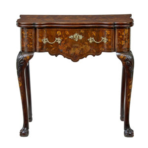 18TH CENTURY DUTCH WALNUT MARQUETRY GAMES TABLE