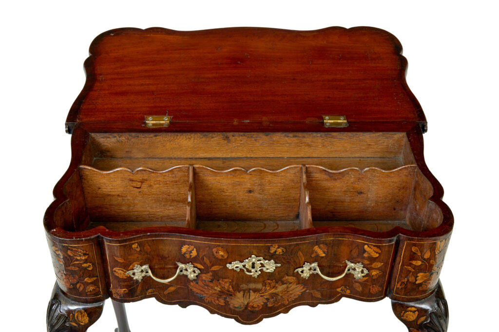 18th Century Dutch Walnut Marquetry Games Table — image 9