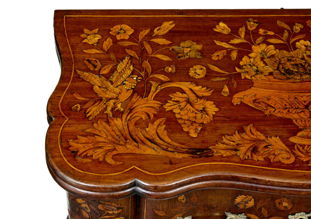 18th Century Dutch Walnut Marquetry Games Table — image 5