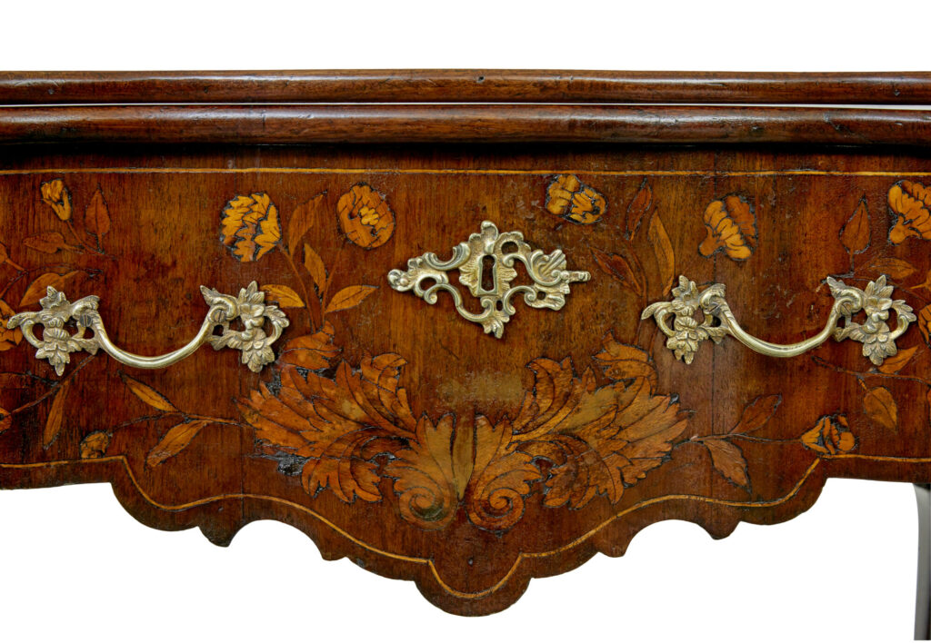 18th Century Dutch Walnut Marquetry Games Table — image 4