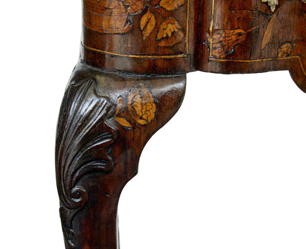 18th Century Dutch Walnut Marquetry Games Table — image 3