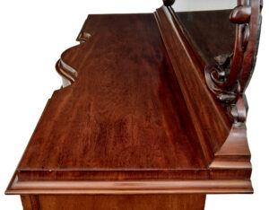 High Victorian Shaped Flame Mahogany Mirrored Sideboard — thumbnail 8