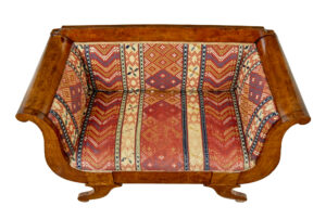 Small 19th Century Swedish Empire Birch Sofa — thumbnail 6