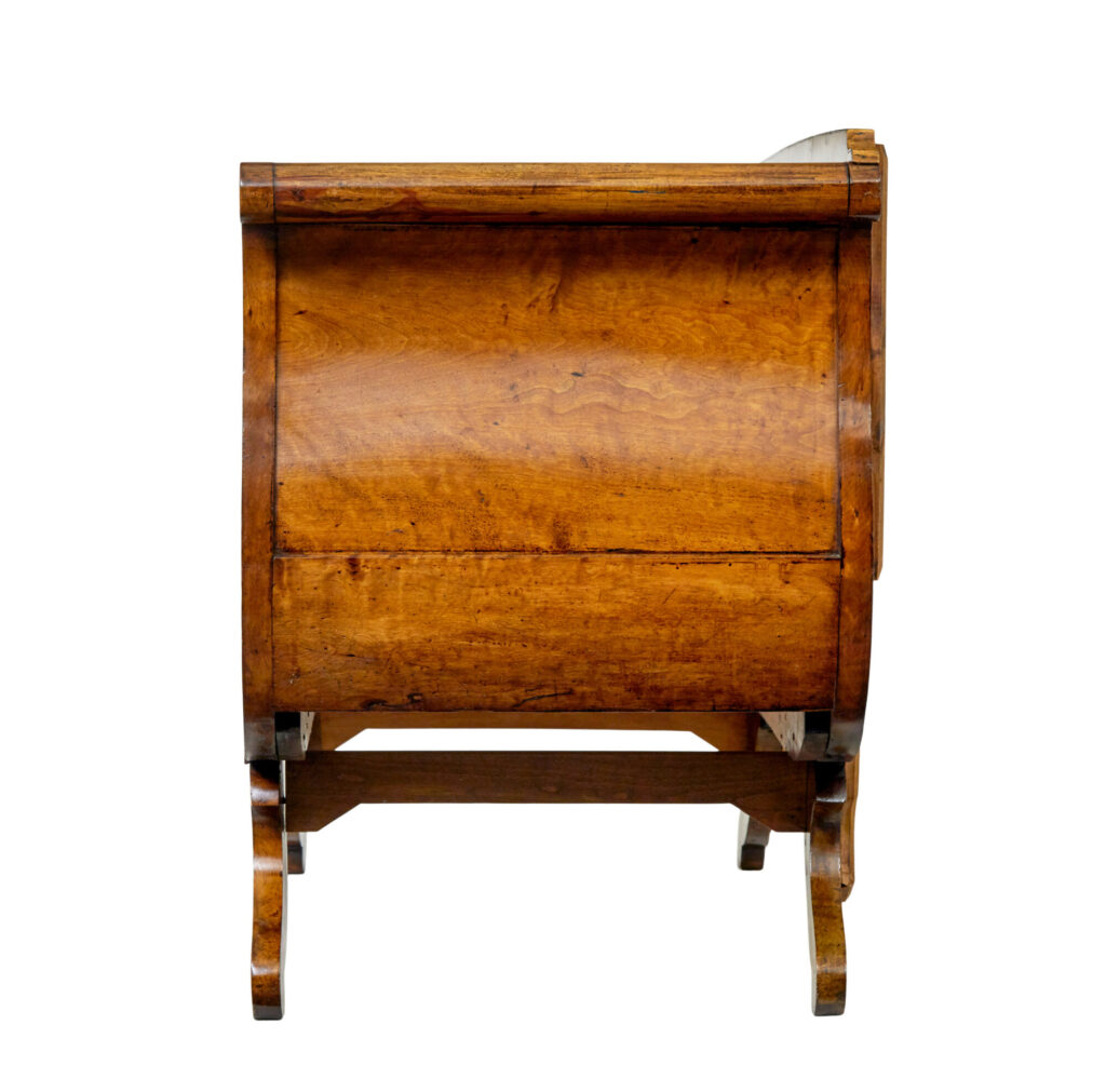 Small 19th Century Swedish Empire Birch Sofa — image 4