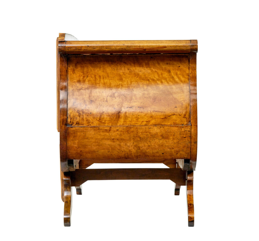 Small 19th Century Swedish Empire Birch Sofa — image 2