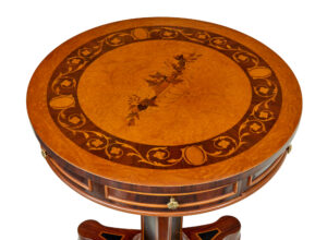 French 20th Century Decorative Circular Side Table — thumbnail 5