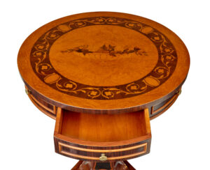 French 20th Century Decorative Circular Side Table — thumbnail 4