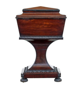 19th Century Carved Mahogany Teapoy Stamped Gillows — thumbnail 7
