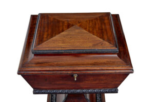 19th Century Carved Mahogany Teapoy Stamped Gillows — thumbnail 5