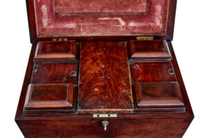 19th Century Carved Mahogany Teapoy Stamped Gillows — thumbnail 4