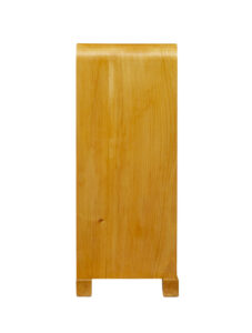 Scandinavian Mid Century Elm Low Open Bookcase — thumbnail 7