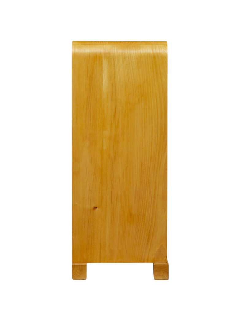 Scandinavian Mid Century Elm Low Open Bookcase — image 7
