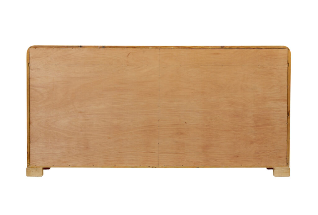 Scandinavian Mid Century Elm Low Open Bookcase — image 6
