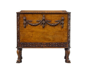 Mid 20th Century Rococo Revival Carved Walnut Chest of Drawers — thumbnail 10