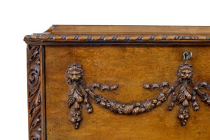 Mid 20th Century Rococo Revival Carved Walnut Chest of Drawers — thumbnail 4