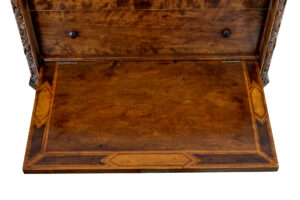 Mid 20th Century Rococo Revival Carved Walnut Chest of Drawers — thumbnail 2
