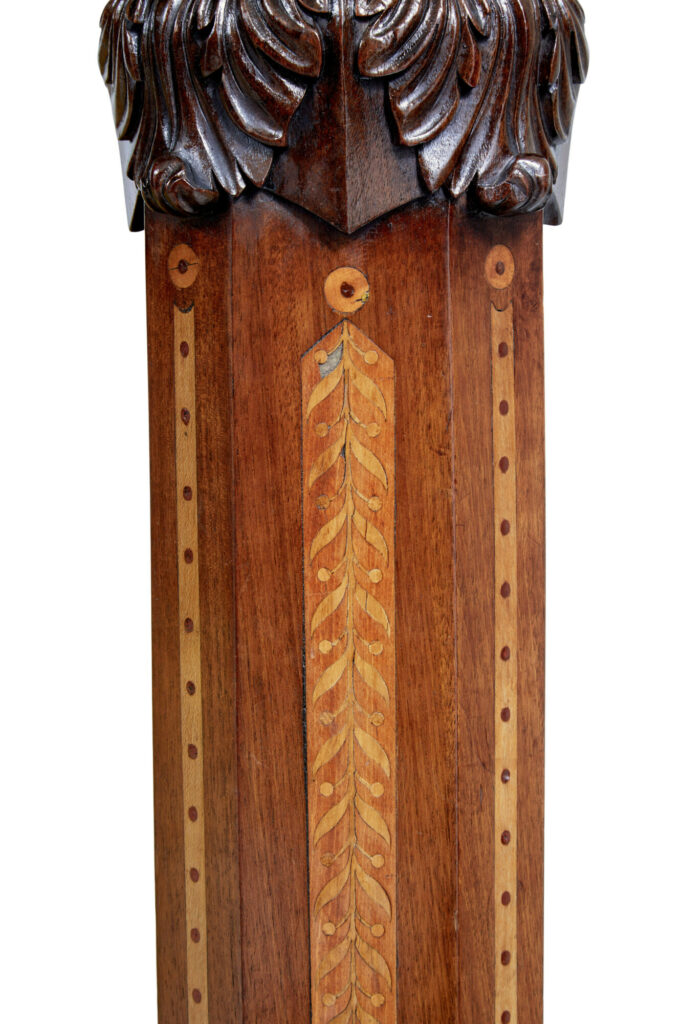 Rare 19th Century Mahogany and Porcelain 4 Poster Bed — image 6