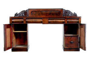 19th Century William Iv Mahogany Pedestal Sideboard — thumbnail 9