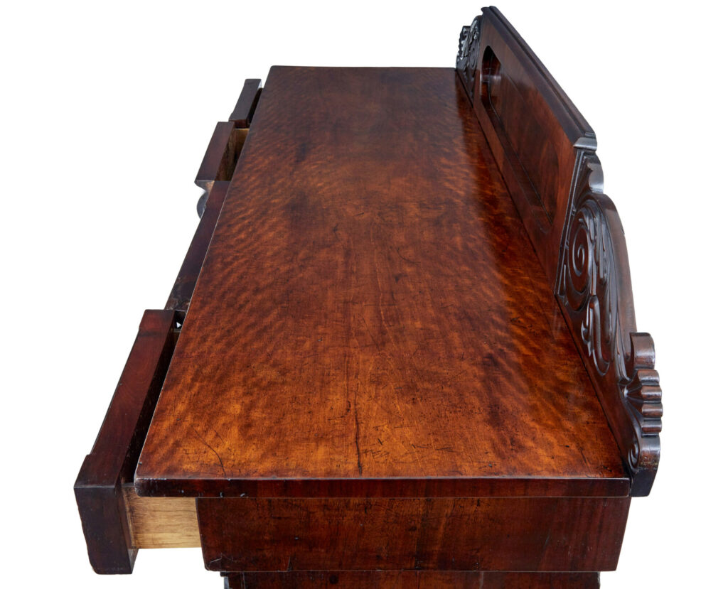 19th Century William Iv Mahogany Pedestal Sideboard — image 4