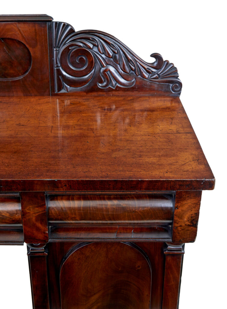 19th Century William Iv Mahogany Pedestal Sideboard — image 3