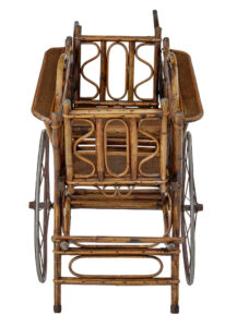 Early 20th Century Oriental Bamboo 2 Seat Child Carriage — thumbnail 5