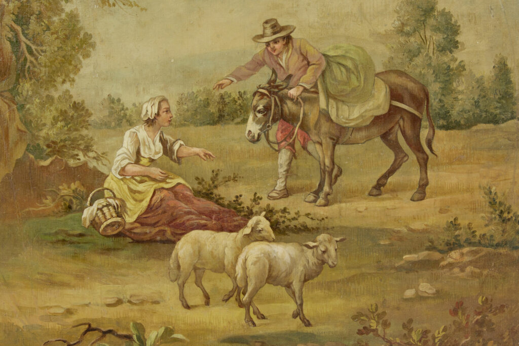 Pair of Rural Late 19th Century Oil on Canvas Paintings — image 5