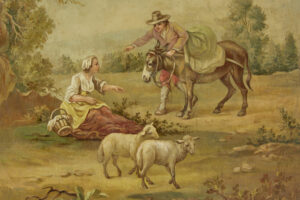 Pair of Rural Late 19th Century Oil on Canvas Paintings — thumbnail 5