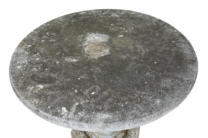 Rare 19th Century Swedish Stone and Iron Garden Table — thumbnail 5