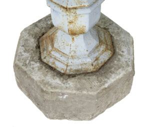 Rare 19th Century Swedish Stone and Iron Garden Table — thumbnail 4