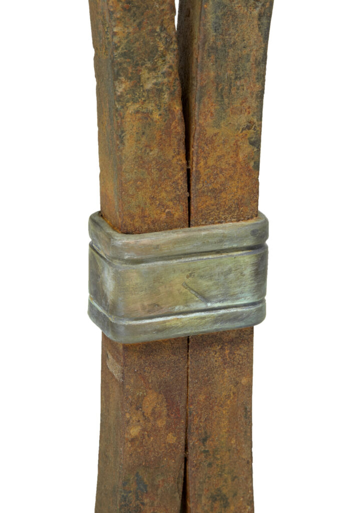1920’s French Iron Baker Tables Marble Top — image 2