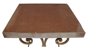 1920’s French Iron Baker Tables Marble Top — thumbnail 5