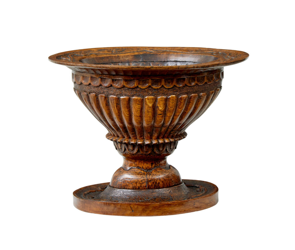 19th Century Carved Oak Liege Bowl — image 5