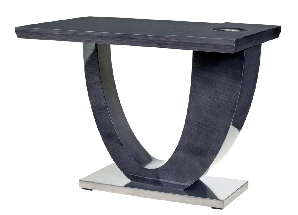 Bespoke Modern Grey Sycamore Kaelo Wine Bar Table — image 2