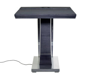 Bespoke Modern Grey Sycamore Kaelo Wine Bar Table — thumbnail 9