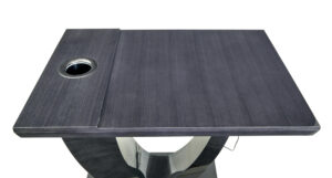 Bespoke Modern Grey Sycamore Kaelo Wine Bar Table — thumbnail 6
