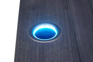 Bespoke Modern Grey Sycamore Kaelo Wine Bar Table — thumbnail 4