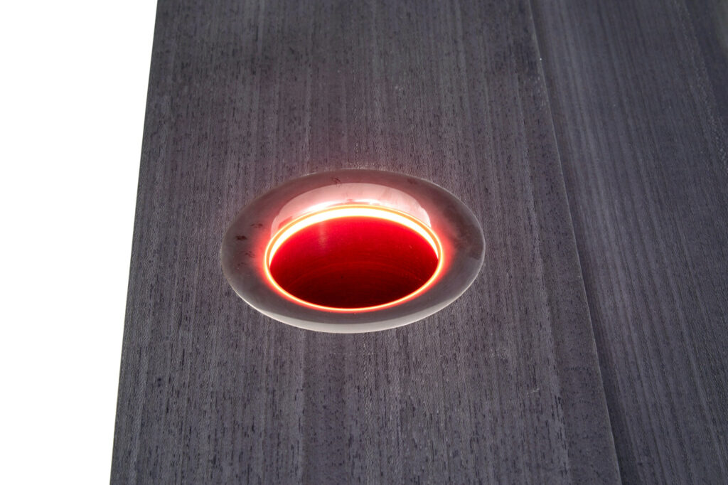 Bespoke Modern Grey Sycamore Kaelo Wine Bar Table — image 3