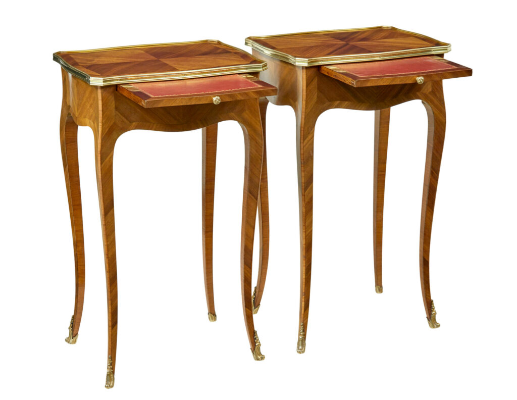 Pair of Early 20th Century French Walnut Side Tables — image 10